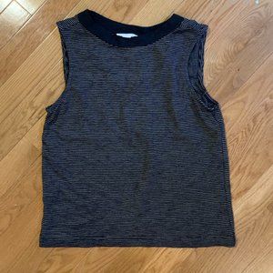 Black Striped Caslon Knit Tank sz XS